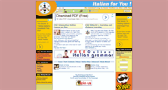 Desktop Screenshot of italianforyou.com