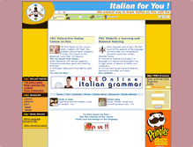 Tablet Screenshot of italianforyou.com